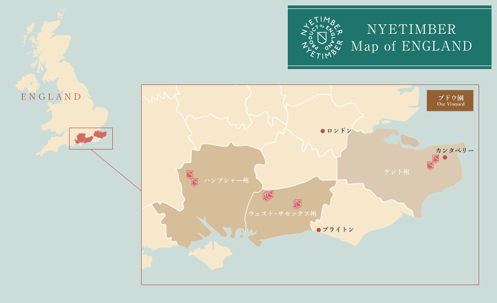 NYETIMBER Map of ENGLAND